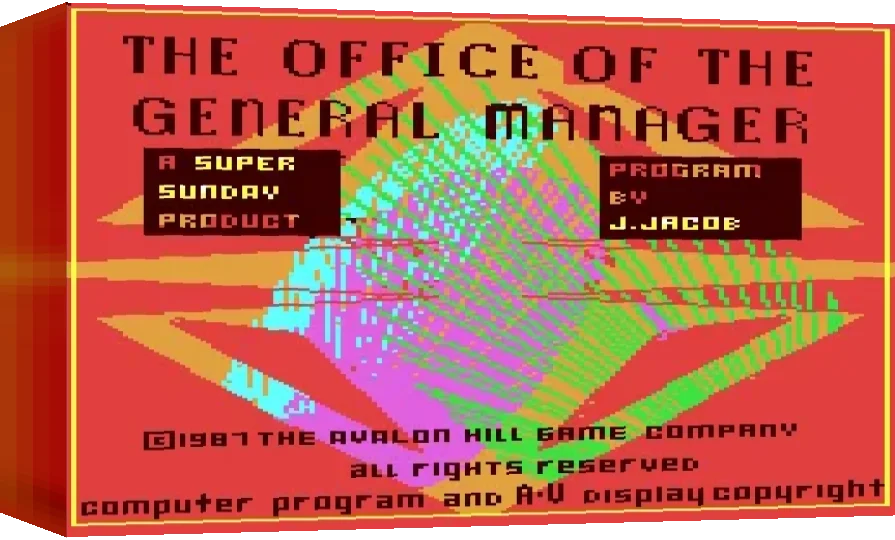 Super Bowl Sunday General Manager — box-3D (WOR)