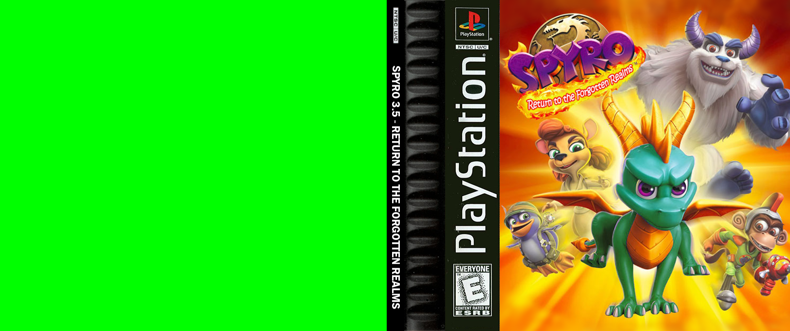 Spyro 3.5 - Return to the Forgotten Realms — box-texture (US)
