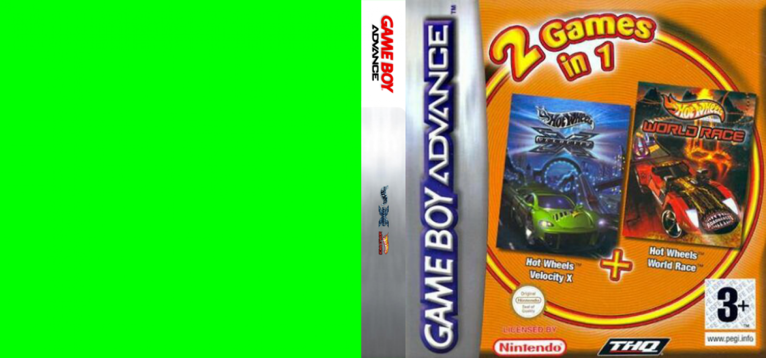 2 Games in 1 - Hot Wheels - Velocity X + Hot Wheels - World Race — box-texture (EU)