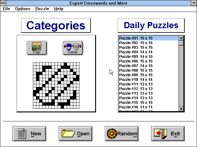 Crosswords & More for Windows — sstitle (WOR)