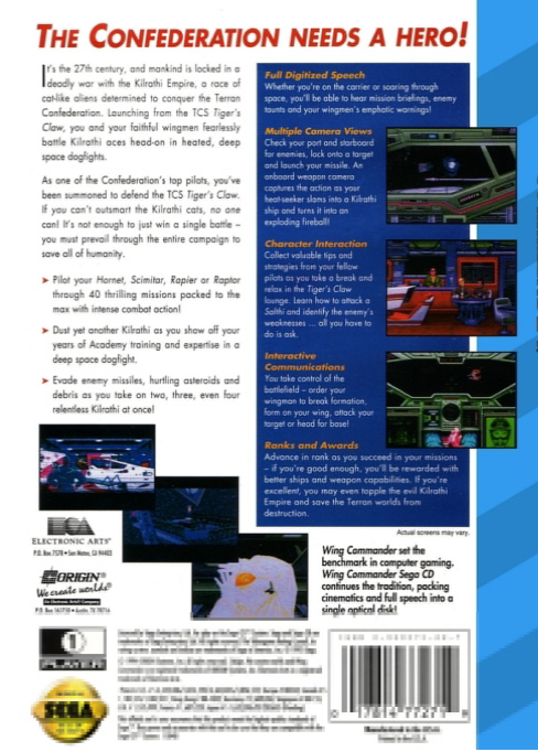 Wing Commander — box-2D-back (US)