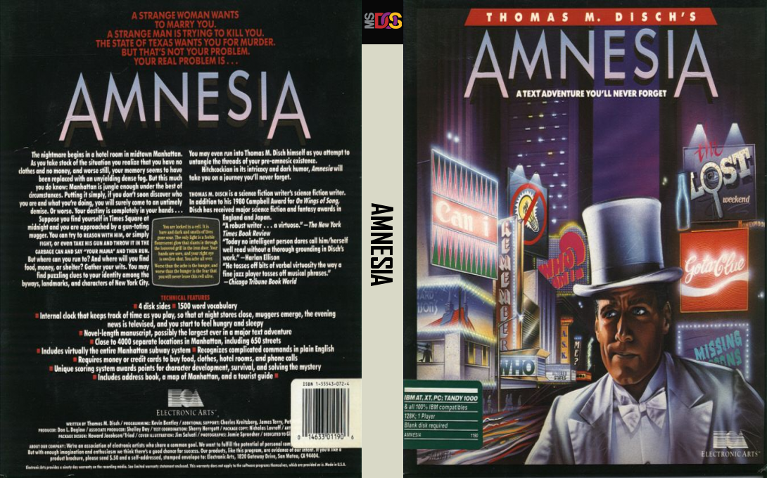 Amnesia — box-texture (US)
