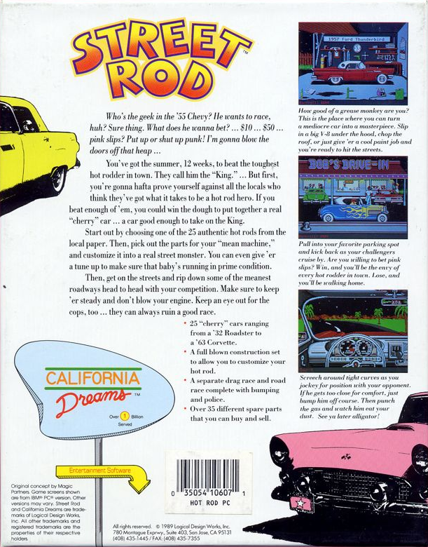 Street Rod — box-2D-back (US)