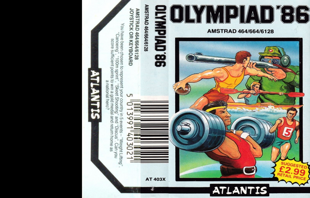 Olympiad '86 — box-texture (EU)