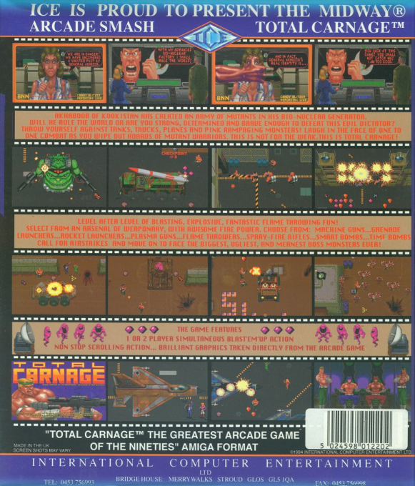 Total Carnage — box-2D-back (EU)