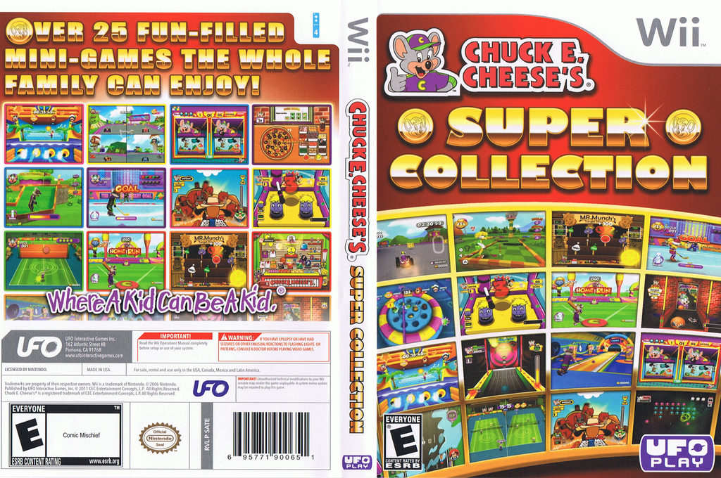 Chuck E. Cheese's Super Collection — box-texture (US)