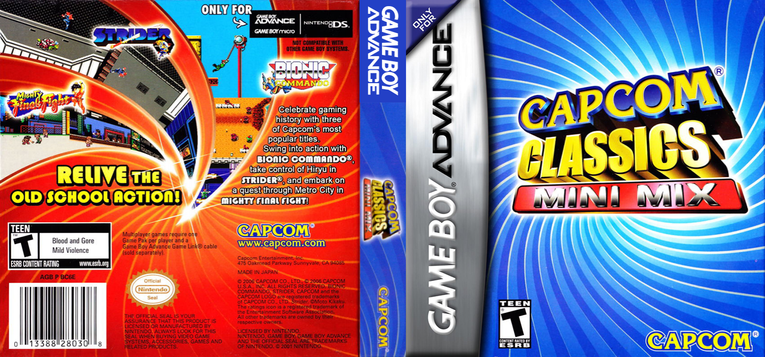 Capcom Classics Mini Mix — box-texture (US)