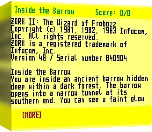 Zork 2 - The Wizard Of Frobozz — box-3D (WOR)