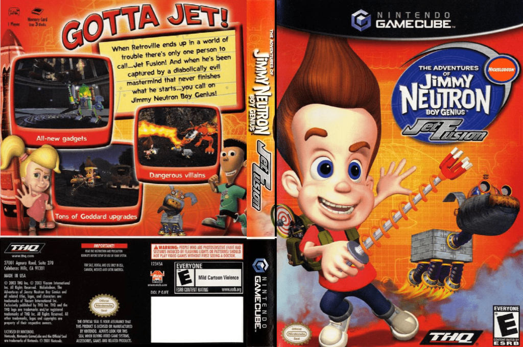 Jimmy Neutron - Jet Fusion — box-texture (US)