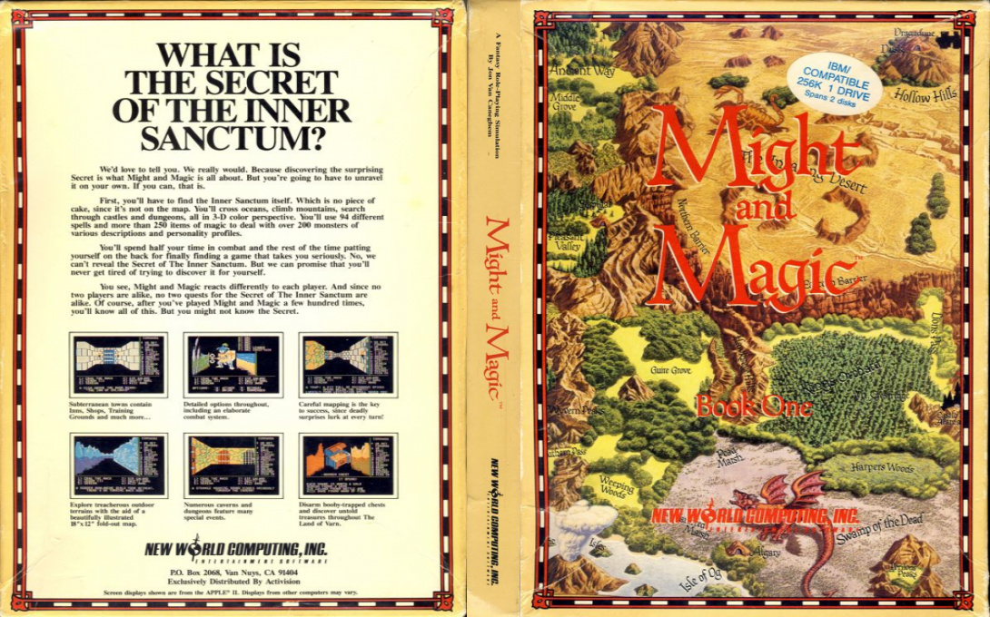 Might And Magic - Book One — box-texture (US)