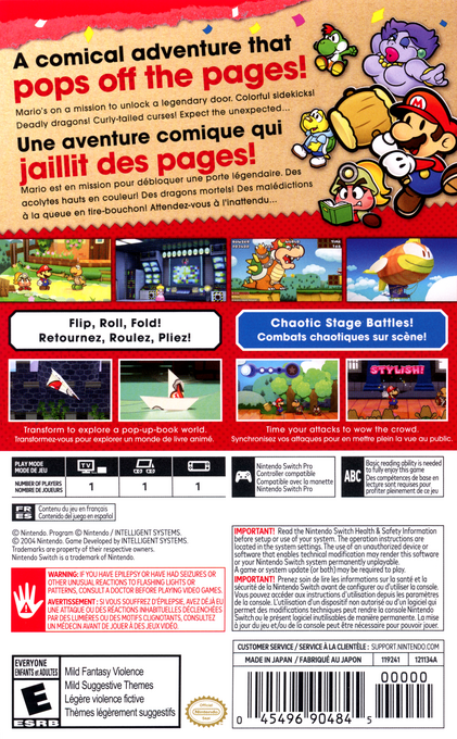Paper Mario - The Thousand-Year Door — box-2D-back (CA)