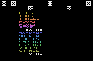 Yahtzee — ss (WOR)