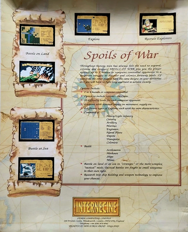 Spoils of War, The — box-2D-back (EU)