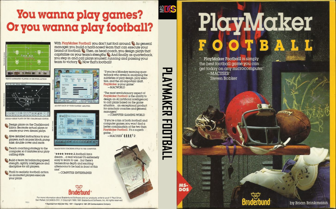 Playmaker Football — box-texture (US)