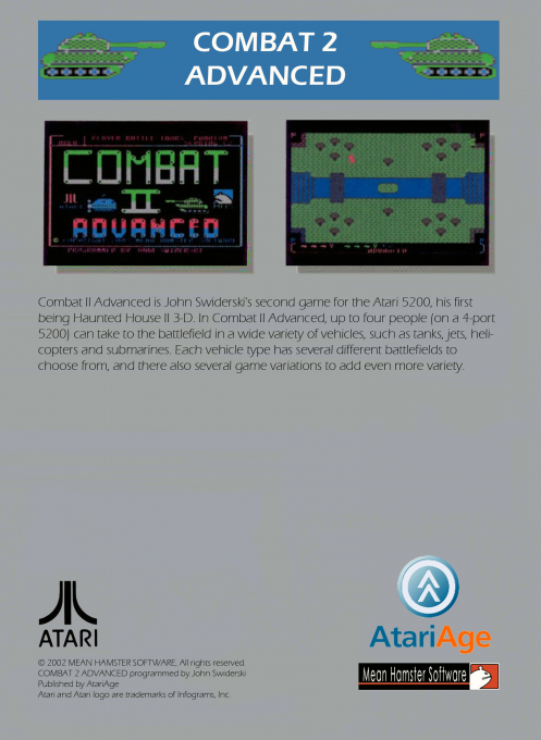 Combat 2 Advanced — box-2D-back (US)