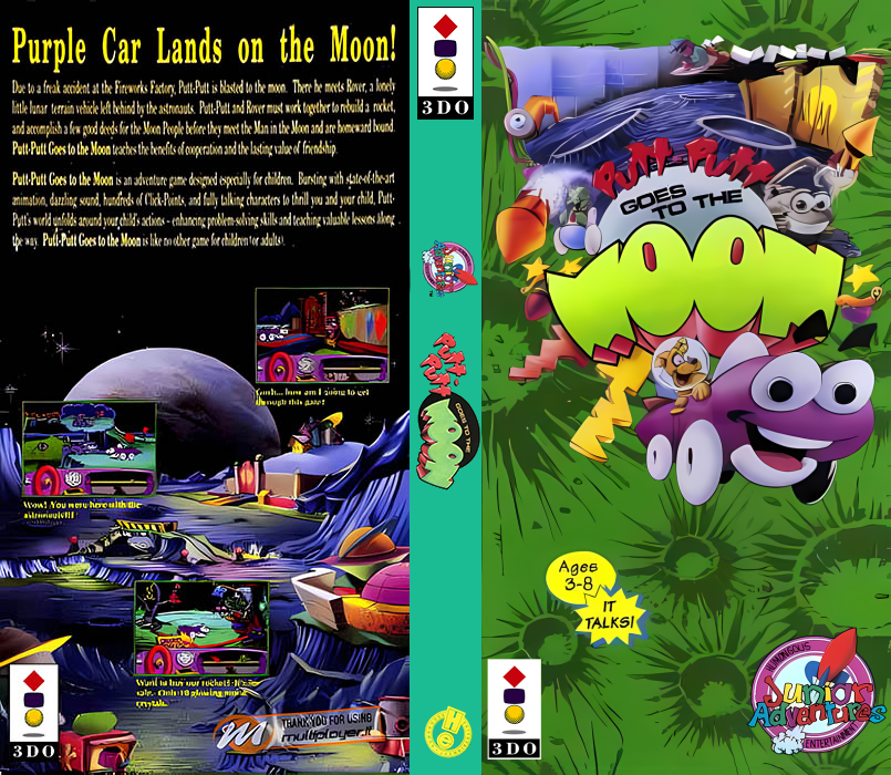 Putt-Putt Goes to the Moon — box-texture (US)