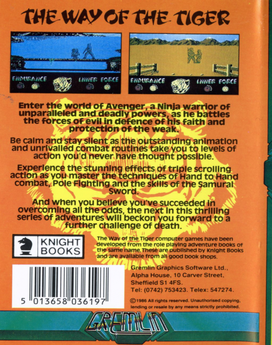 Way Of The Tiger, The — box-2D-back (EU)