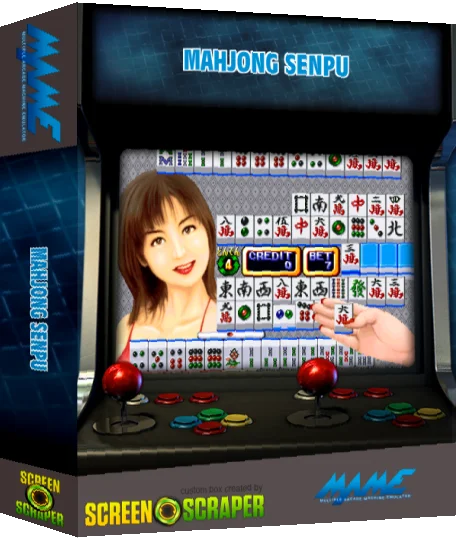 Mahjong Senpu — box-3D (SS)