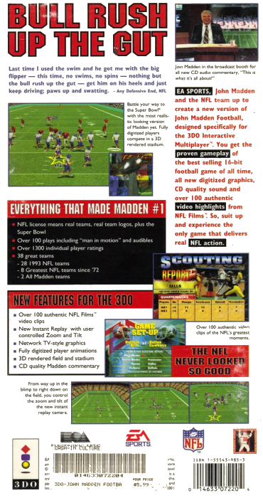 John Madden Football — box-2D-back (US)