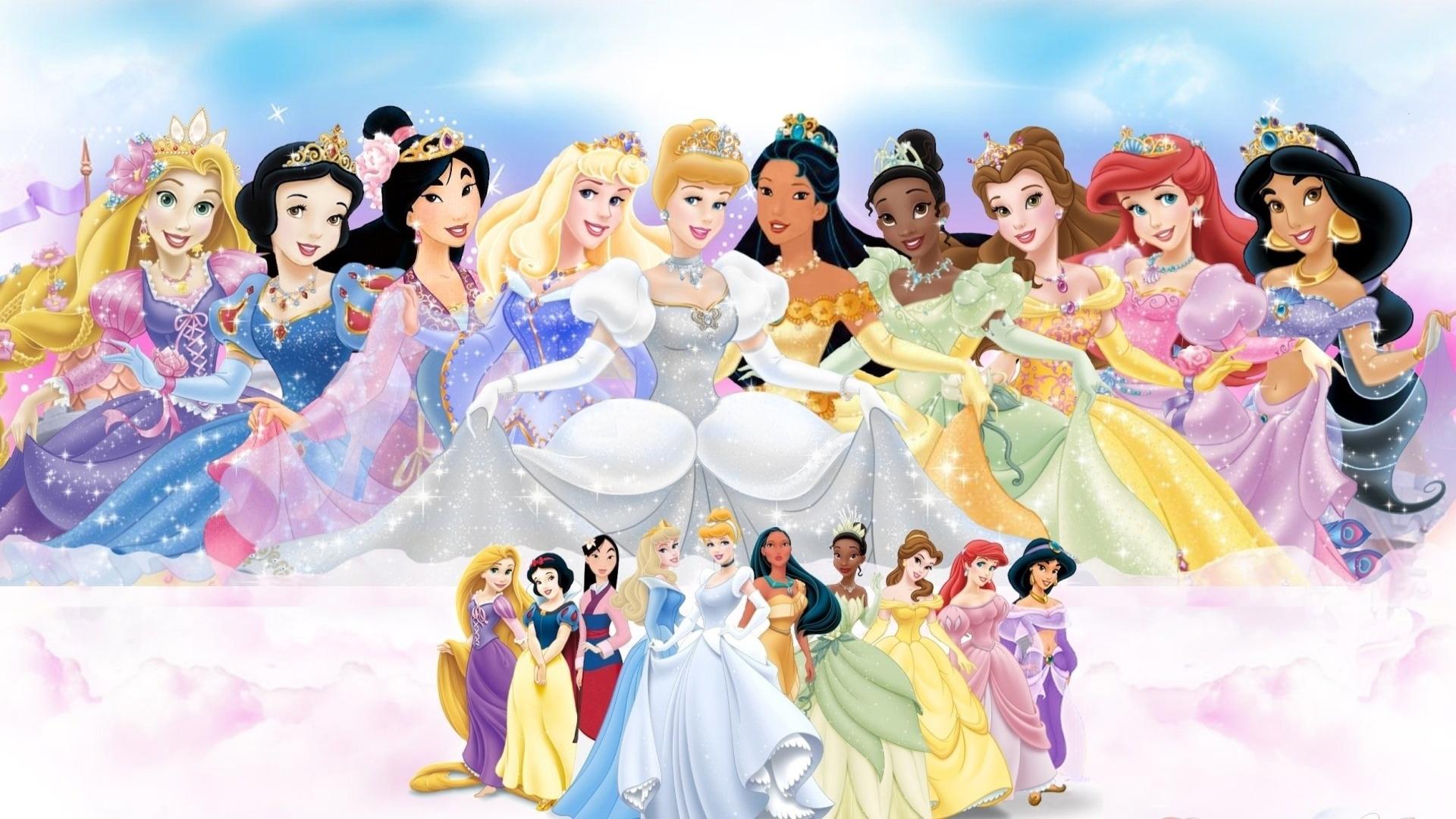 Disney Princess - Suteki ni Lesson! Hiragana-Katakana — fanart