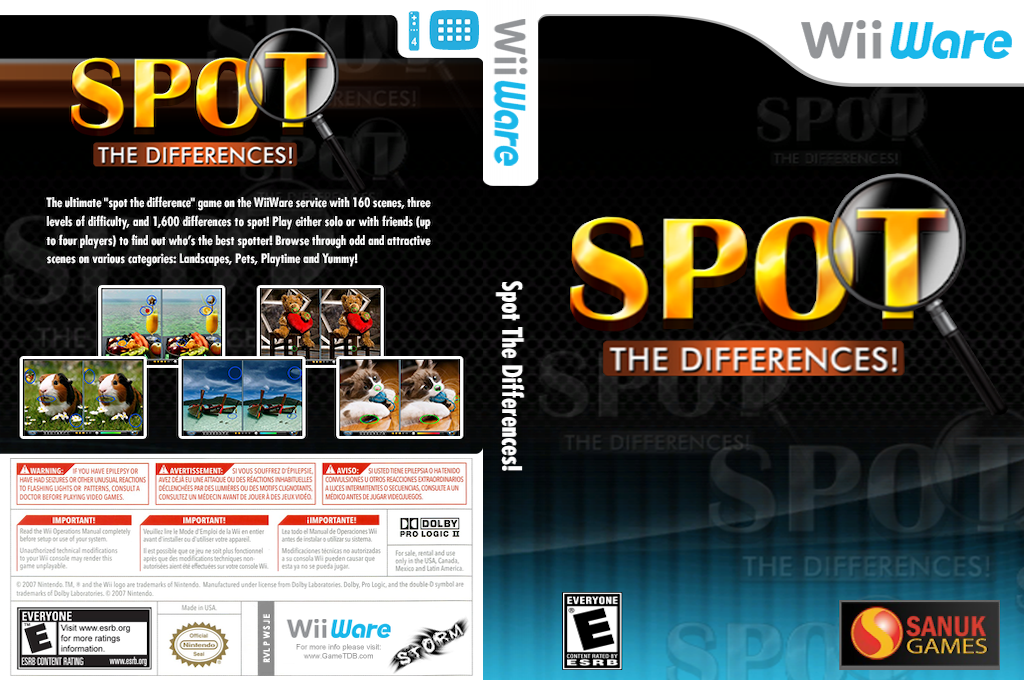 Spot The Differences! — box-texture (US)