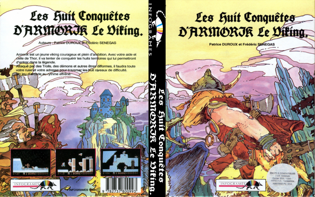 Armorik The Viking - The Eight Conquests — box-texture (FR)