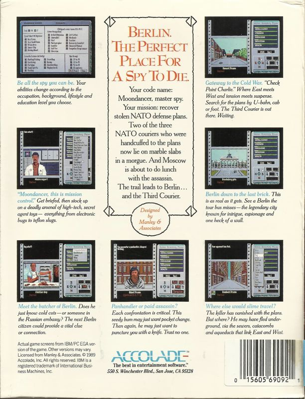 Third Courier, The — box-2D-back (US)