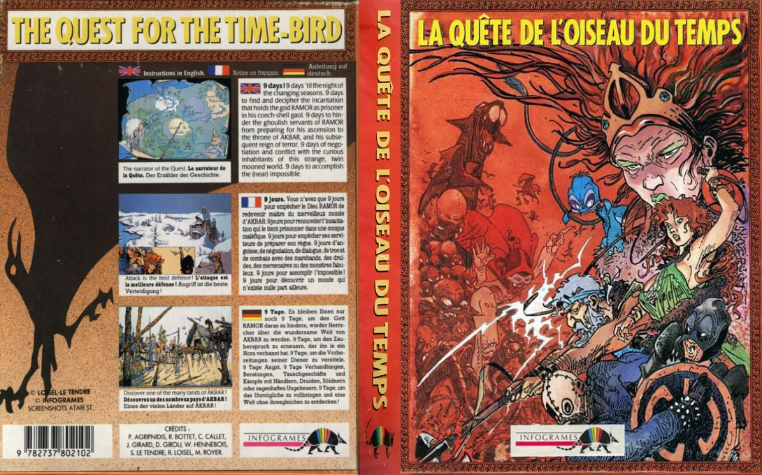 Quest for the Time-Bird, The — box-texture (FR)