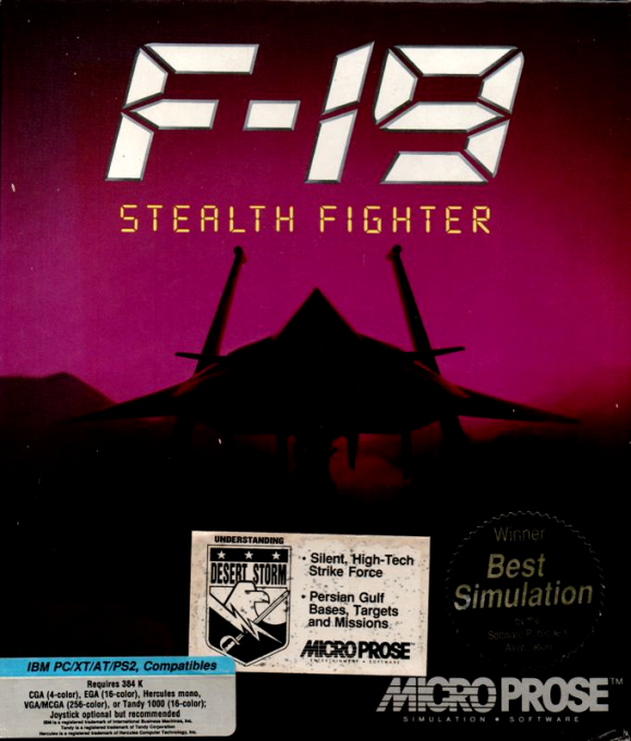 F-19 Stealth Fighter — box-2D (EU)