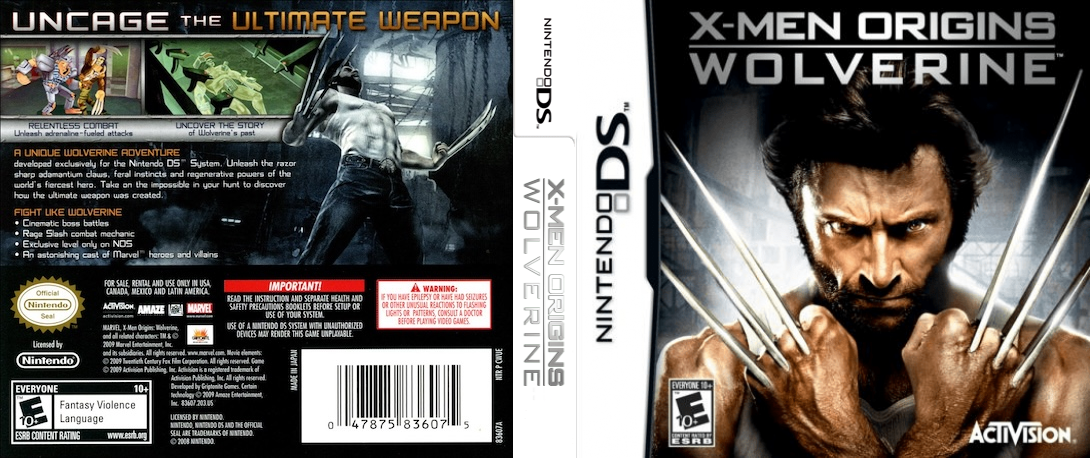 X-Men Origins - Wolverine — box-texture (US)