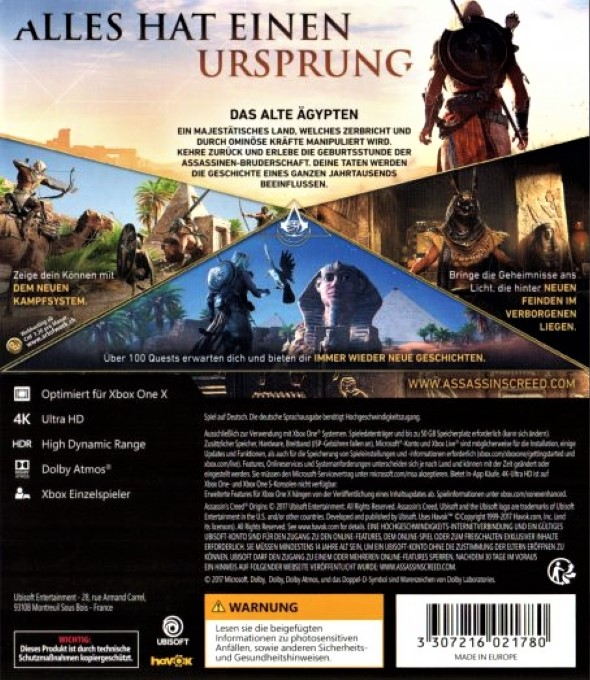 Assassin's Creed: Origins — box-2D-back (EU)
