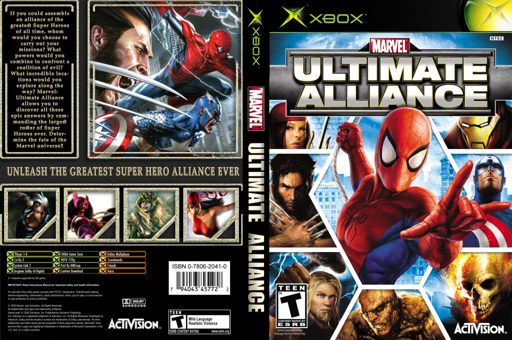 Marvel - Ultimate Alliance — box-texture (US)