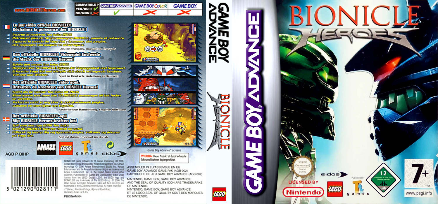 Bionicle Heroes — box-texture (EU)