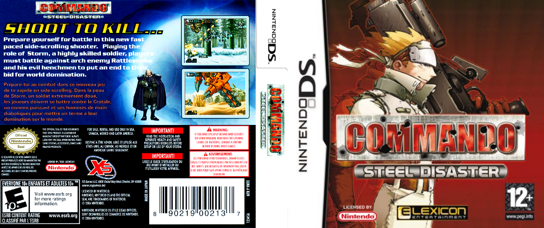 Commando - Steel Disaster — box-texture (US)