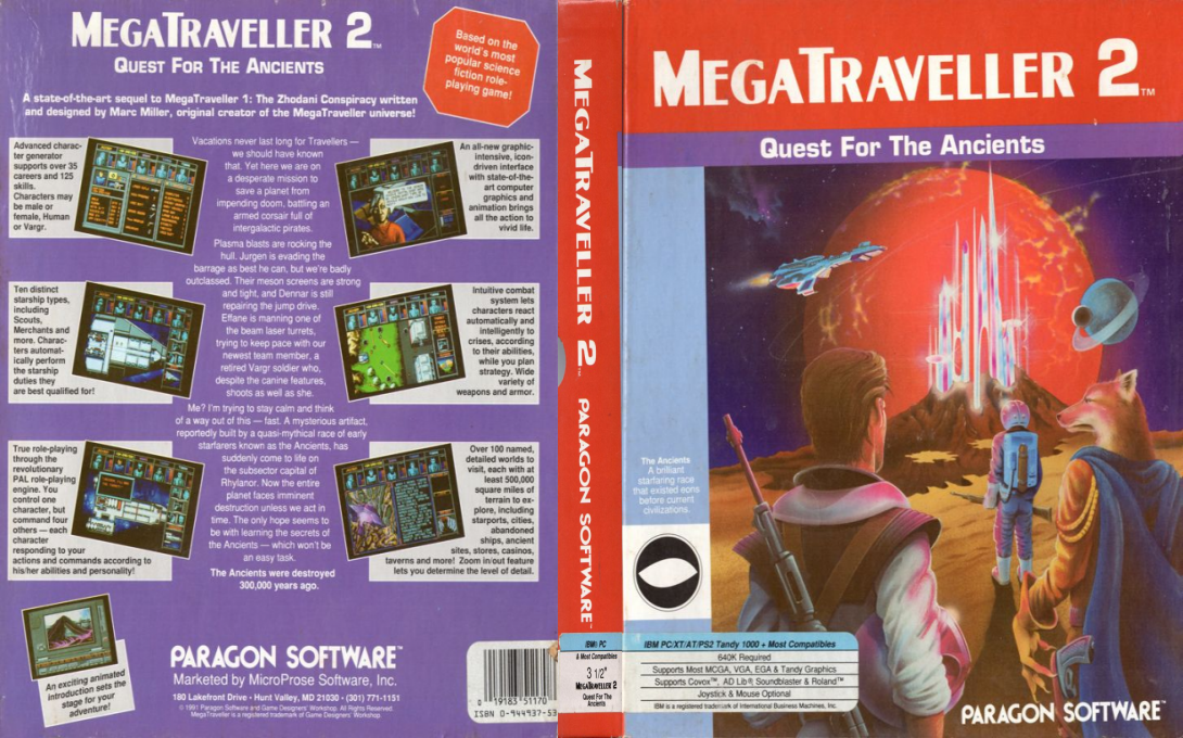 Megatraveller 2 - Quest For The Ancients — box-texture (US)