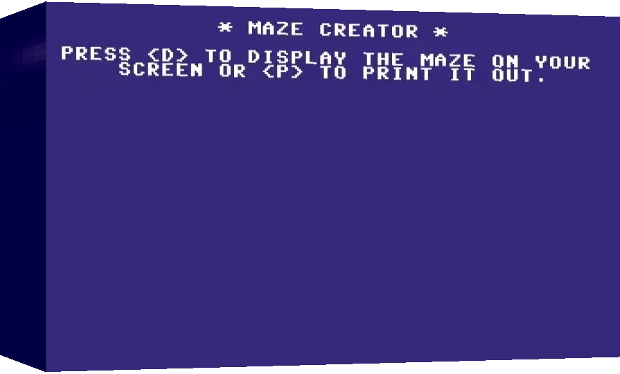 Maze Creator — box-3D (WOR)