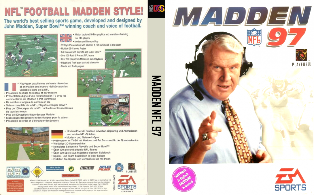 Madden NFL 97 — box-texture (EU)