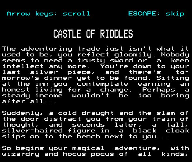 Castle Of Riddles — sstitle (WOR)