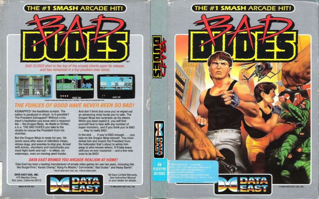 Bad Dudes — box-texture (US)