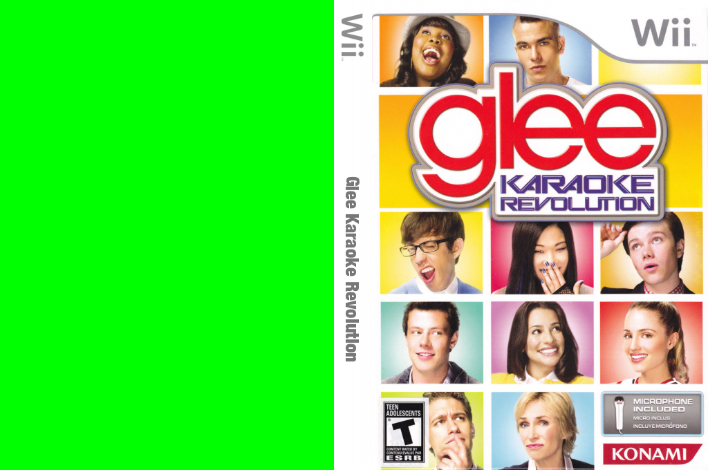 Karaoke Revolution Glee — box-texture (US)