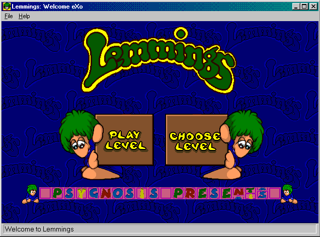 Lemmings for Windows — sstitle (WOR)