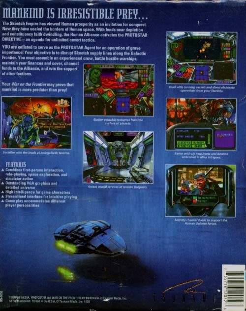 Protostar - War On The Frontier — box-2D-back (US)