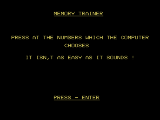 Memory Trainer — sstitle (WOR)