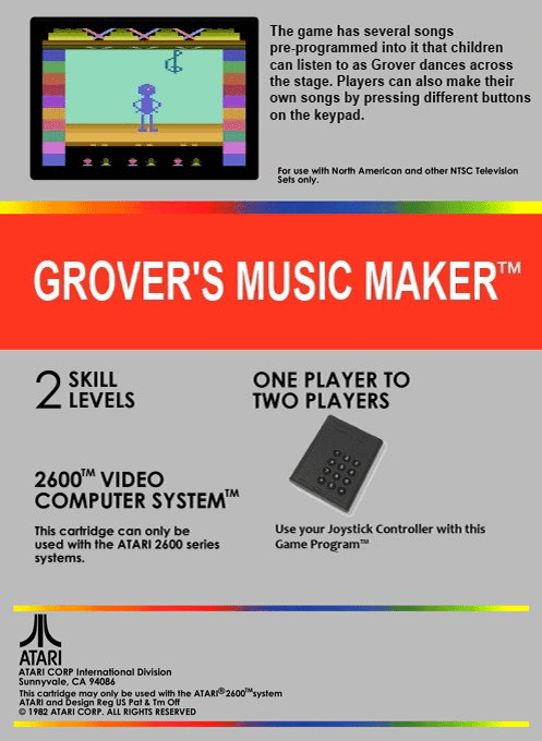 Grover's Music Maker — box-2D-back (US)