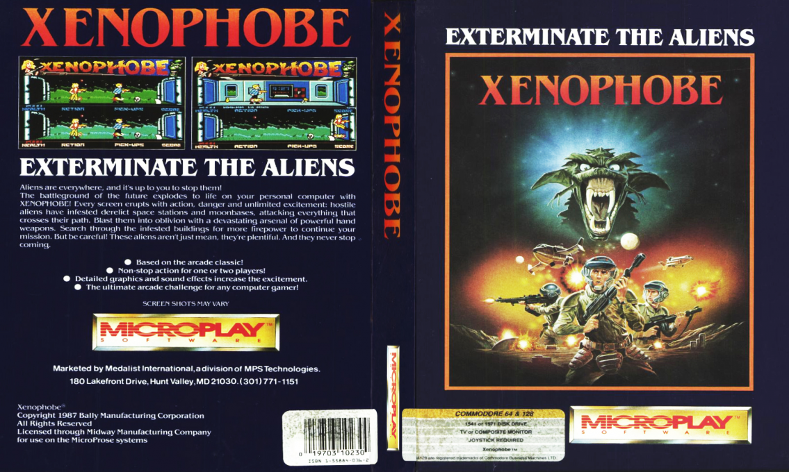 Xenophobe — box-texture (US)