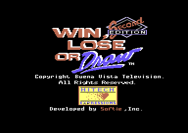 Win, Lose Or Draw - Second Edition — sstitle (US)