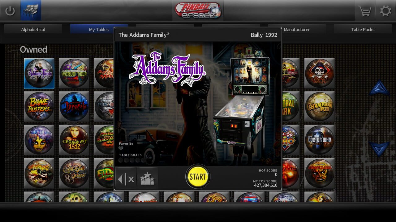 Pinball Arcade, The - The Addams Family — screenshot (WOR)