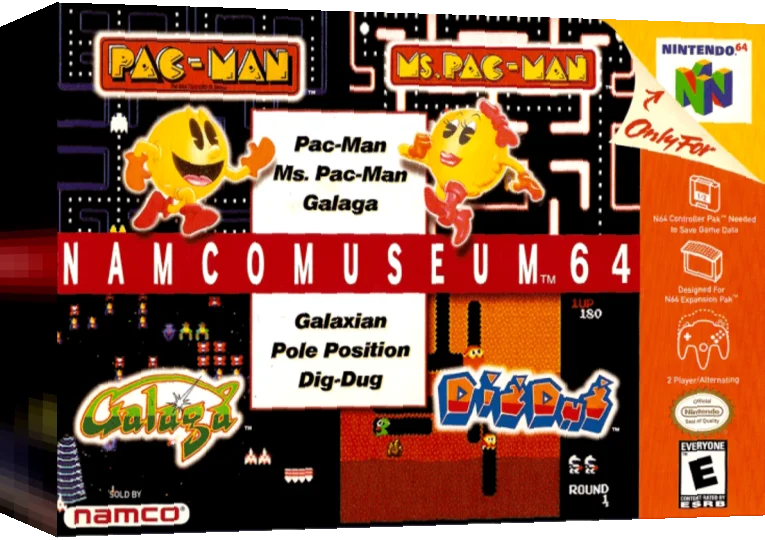 Namco Museum 64 — box-3D (US)