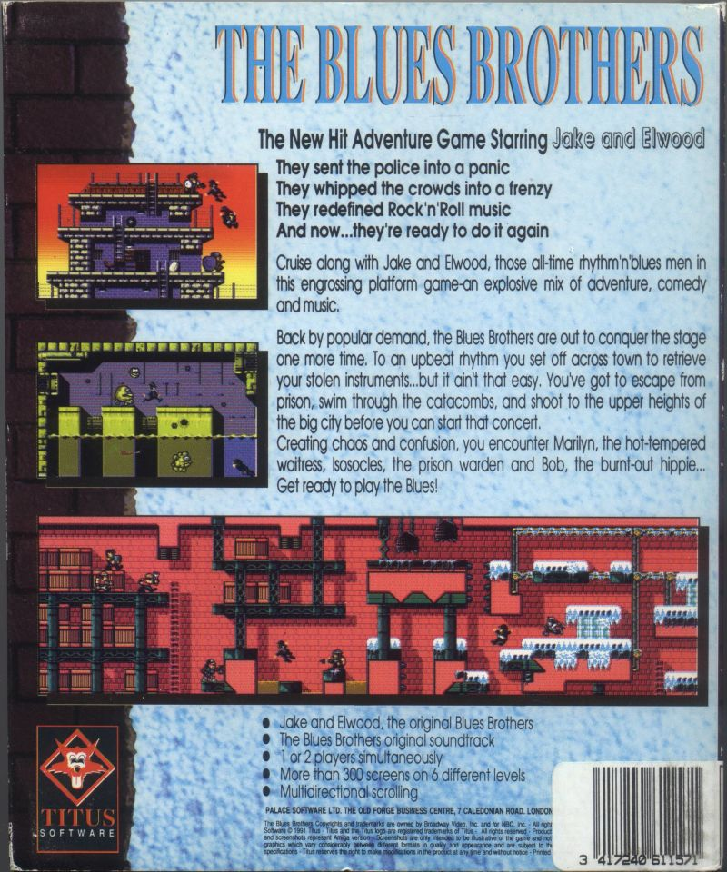 Blues Brothers, The — box-2D-back (EU)