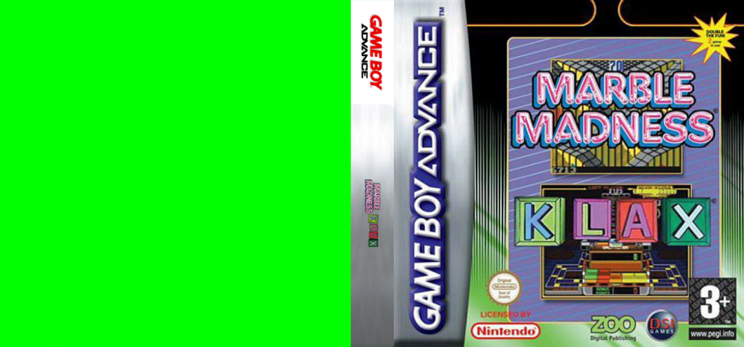 Marble Madness / Klax — box-texture (EU)